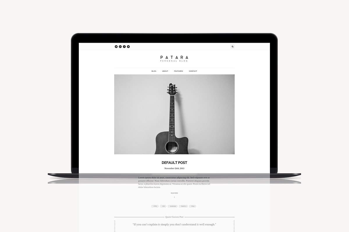 Patara Kirby Blog Theme in Website Templates - product preview 8