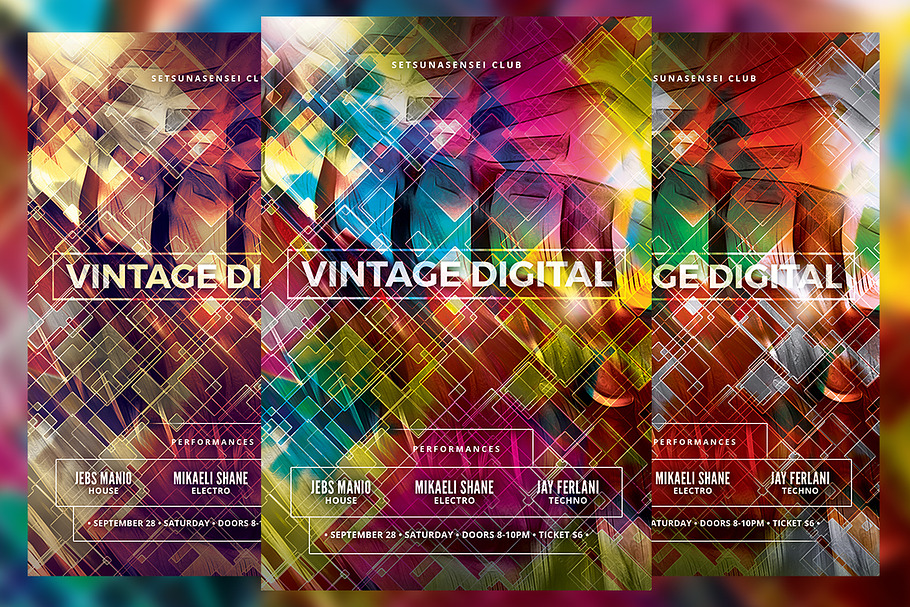 Vintage Digital Flyer in Flyer Templates - product preview 8