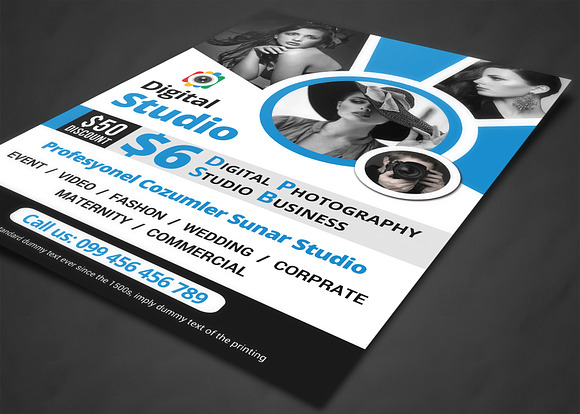 Photography Studio Flyer Templates in Flyer Templates - product preview 1