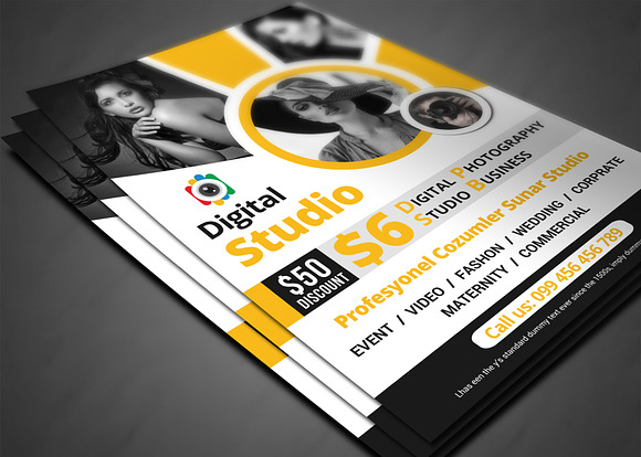 Photography Studio Flyer Templates in Flyer Templates - product preview 2