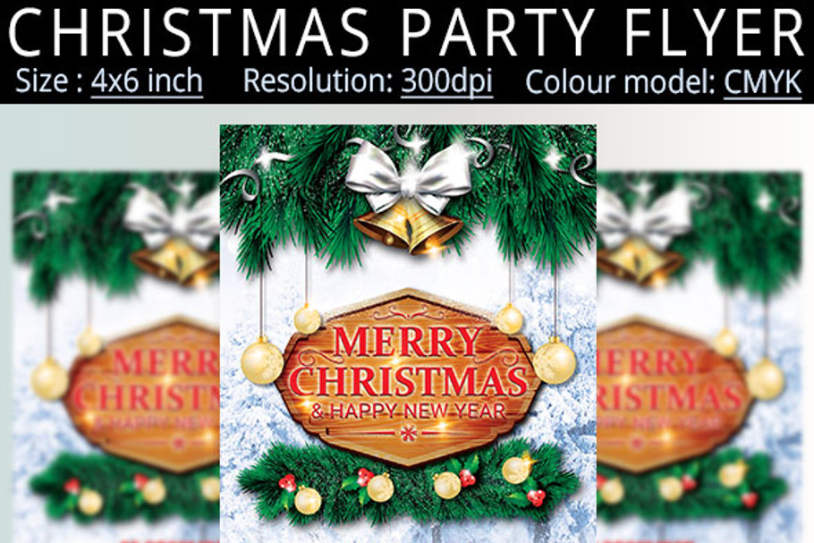 Christmas New Year Party Flyer