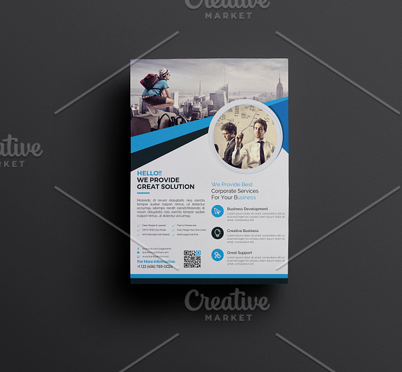 Corporate Flyer Template in Flyer Templates - product preview 3