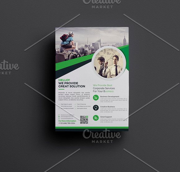 Corporate Flyer Template in Flyer Templates - product preview 4
