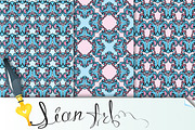 set of seamless patterns - floral