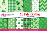 St. Patrick's Day digital paper
