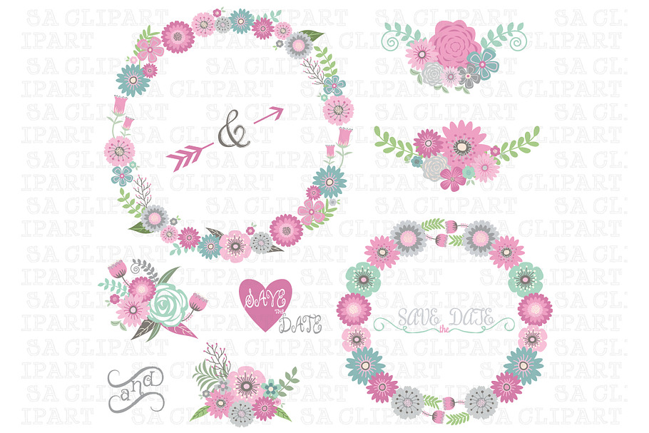 Wedding Clipart in Illustrations - product preview 8