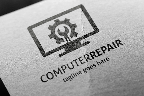 Computer Repair Logo in Logo Templates - product preview 1