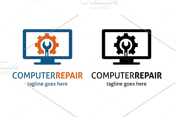 Computer Repair Logo in Logo Templates - product preview 3