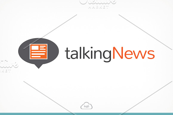 Talking News Logo Template in Logo Templates - product preview 1