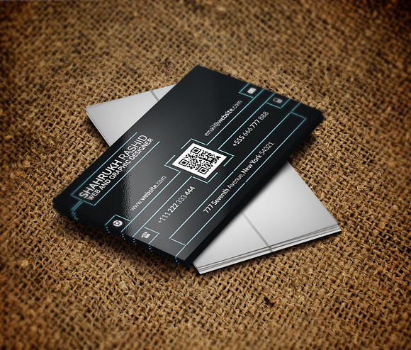 Black Mamba Corporate Business Card in Business Card Templates - product preview 2