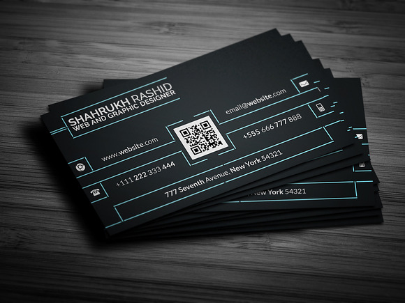 Black Mamba Corporate Business Card in Business Card Templates - product preview 4