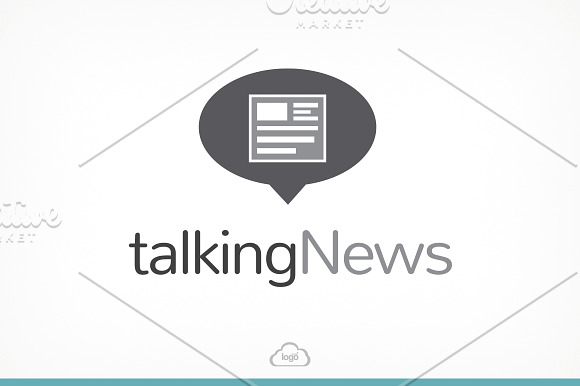 Talking News Logo Template in Logo Templates - product preview 2