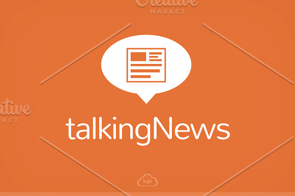 Talking News Logo Template in Logo Templates - product preview 4