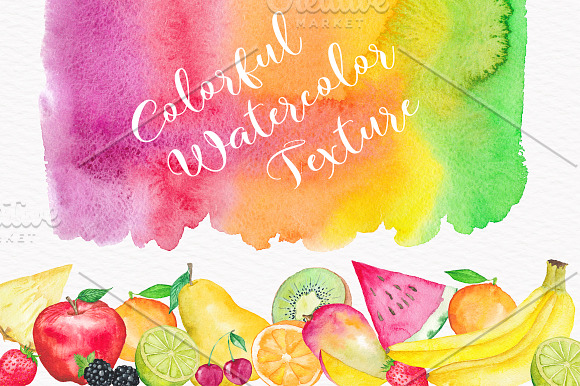 Fruit Watercolor Collection  in Illustrations - product preview 4