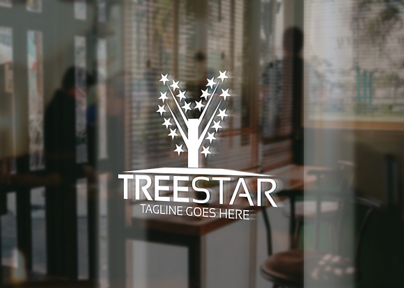 Tree Star Logo in Logo Templates - product preview 2
