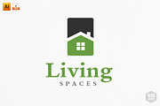 Living Spaces Logo Template