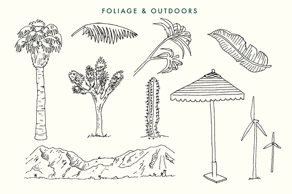 SALE! Palm Springs MidCentury Bundle in Illustrations - product preview 2