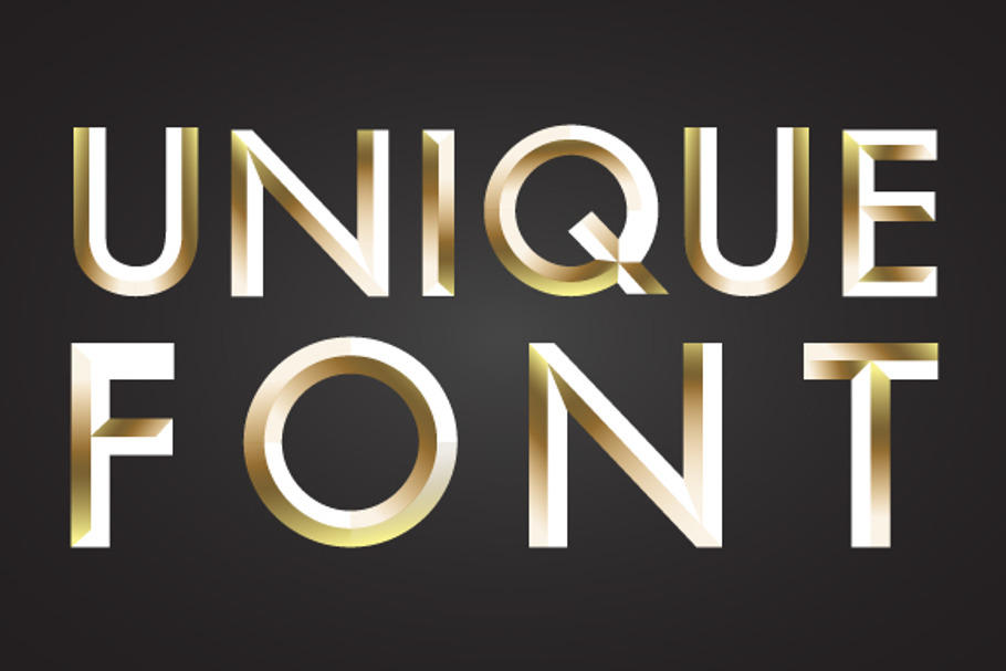 Unique font, letters and numbers in Display Fonts - product preview 8