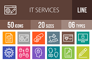 50 IT Services Line Multicolor Icons