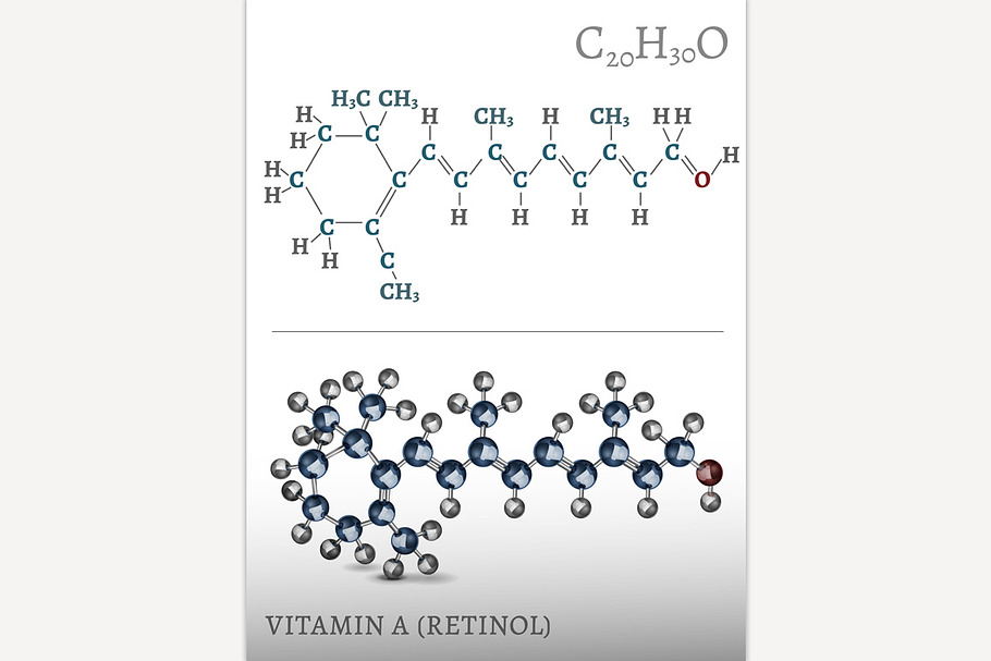 Vitamin A Molecule in Illustrations - product preview 8