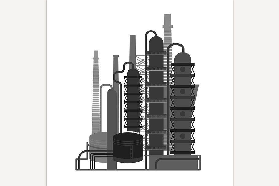 Oil Plant in Illustrations - product preview 8