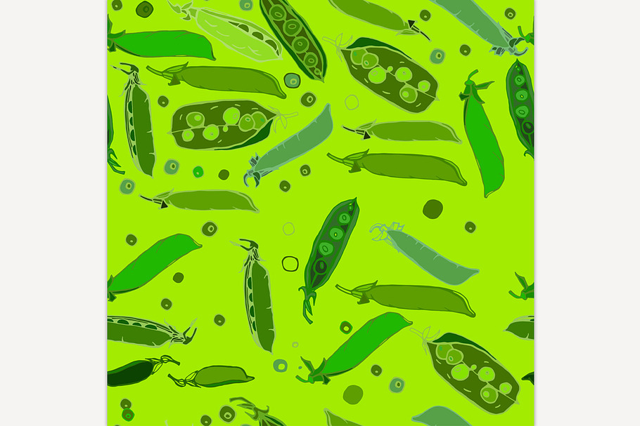 Peas Seamless Pattern  in Patterns - product preview 8