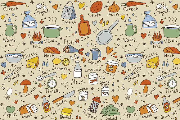 Vector set about food and cooking in Illustrations - product preview 3