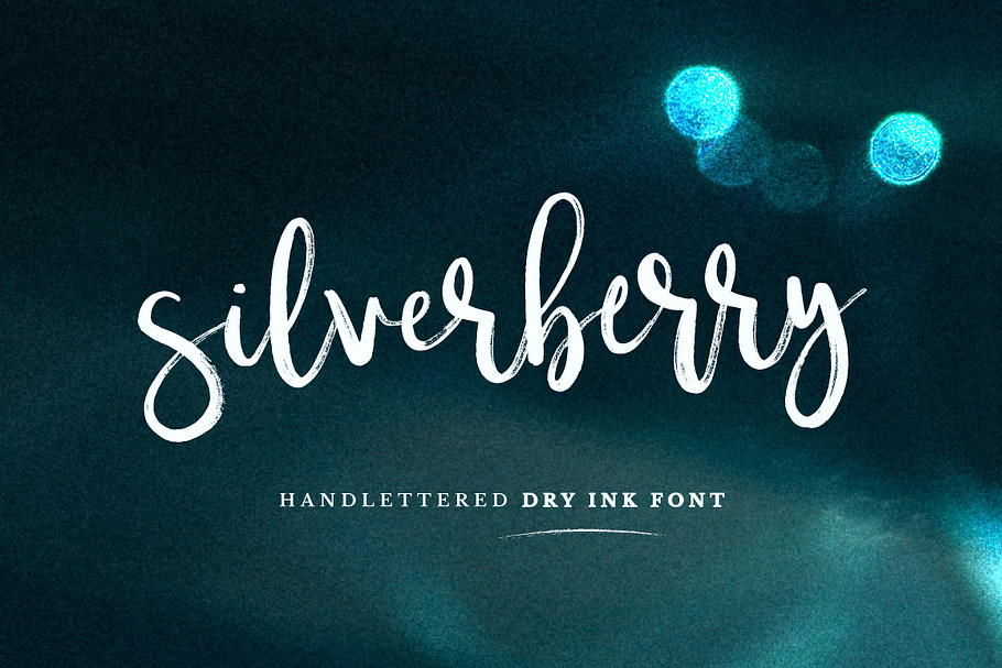 Silverberry - Dry Ink Font in Script Fonts - product preview 8