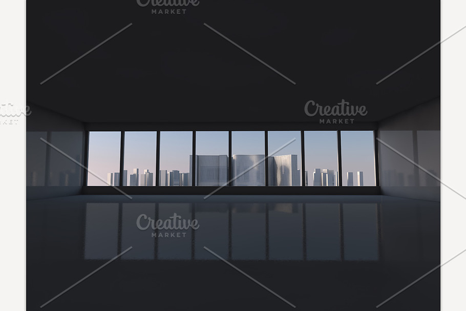 Window to city 3D rendering in Illustrations - product preview 8