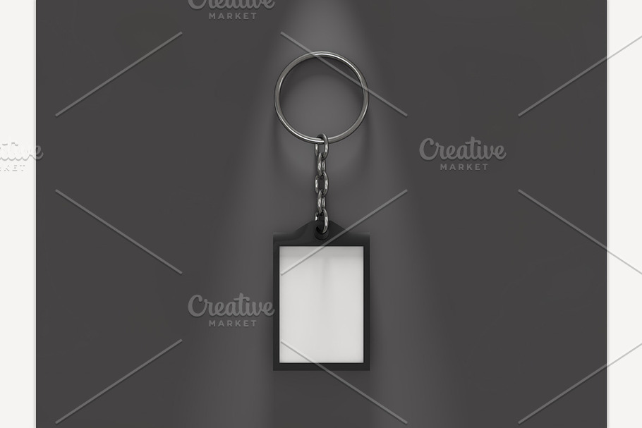 Keyring with Blank Insert in Illustrations - product preview 8