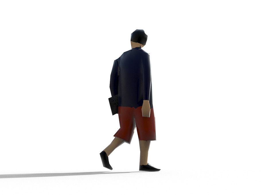 Low Poly People Pack - Man in People - product preview 9