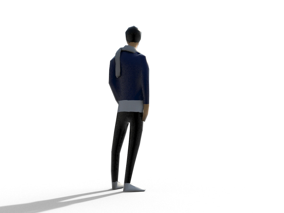 Low Poly People Pack - Man in People - product preview 11