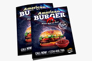 American burger flyer