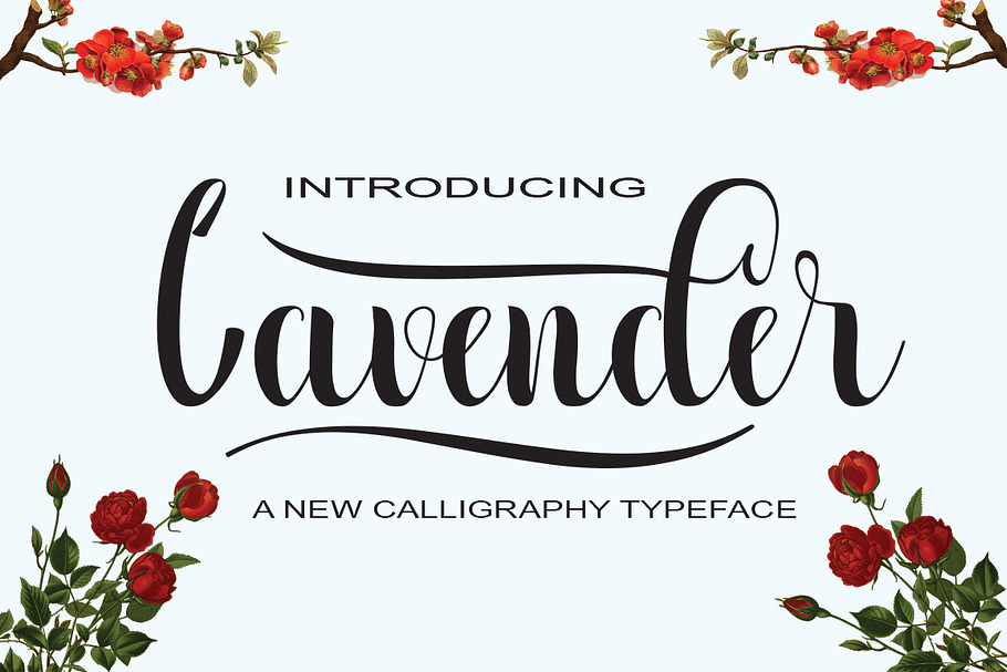 Lavender in Script Fonts - product preview 8