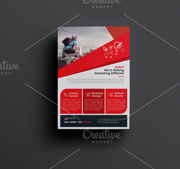 Flyer Template in Flyer Templates - product preview 4
