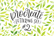 Procreate Lettering Brushes Set #2