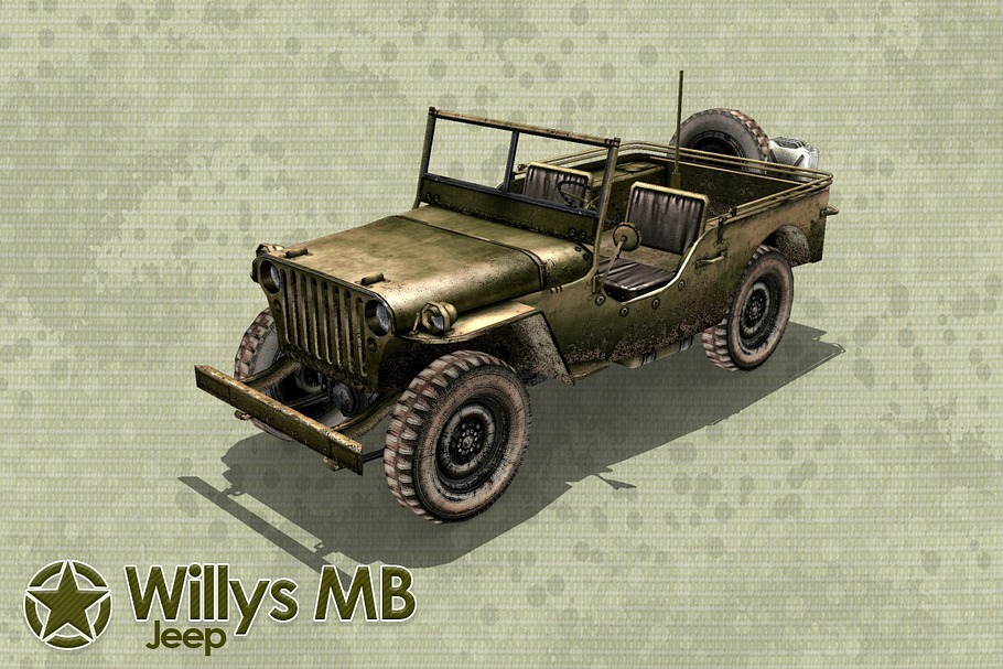 Willys Jeep in Vehicles - product preview 8