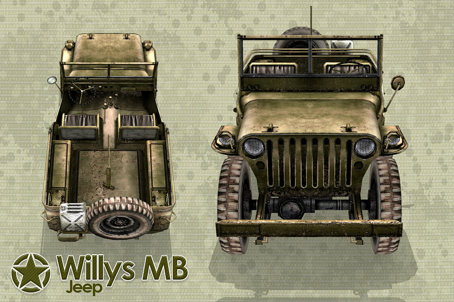 Willys Jeep in Vehicles - product preview 4