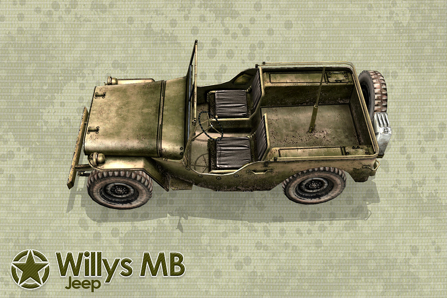 Willys Jeep in Vehicles - product preview 5