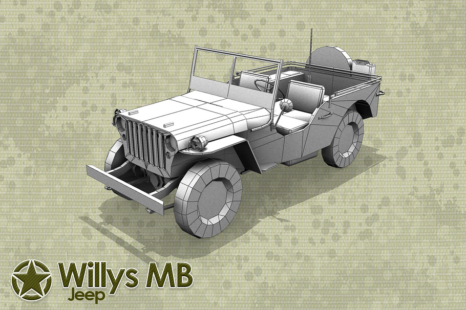 Willys Jeep in Vehicles - product preview 6