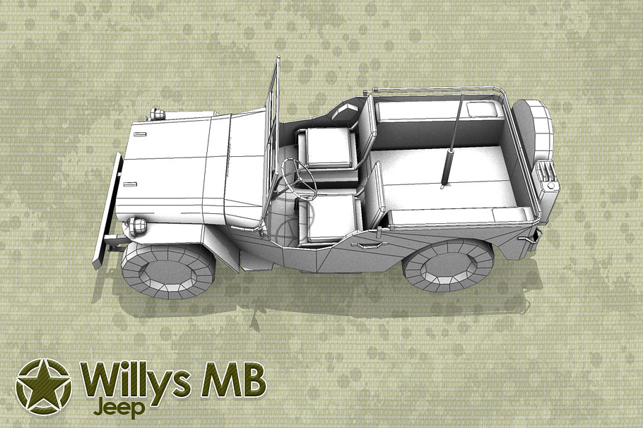 Willys Jeep in Vehicles - product preview 7