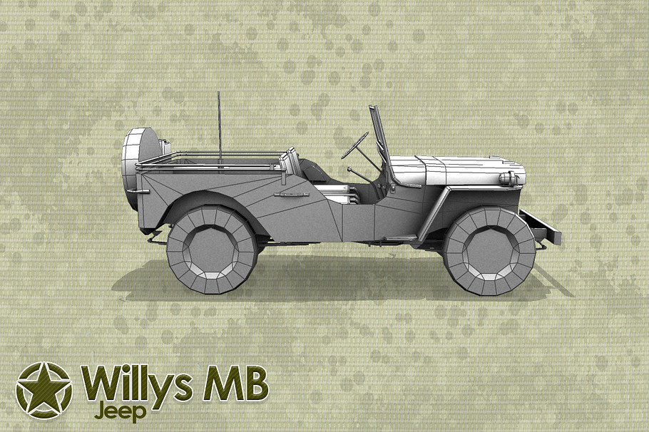 Willys Jeep in Vehicles - product preview 9