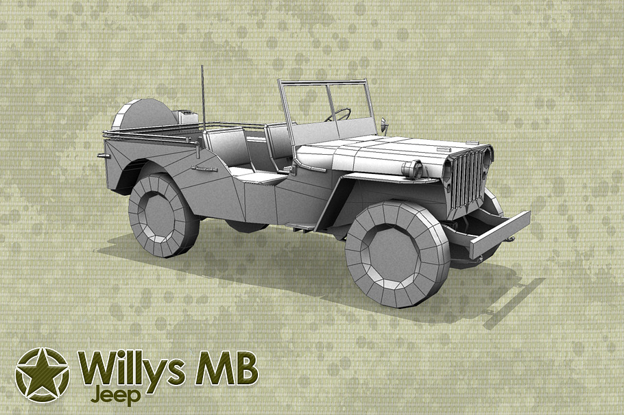 Willys Jeep in Vehicles - product preview 10