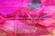 Mixed Media Backgrounds + Bonus!
