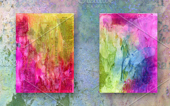 Mixed Media Backgrounds + Bonus! in Textures - product preview 9