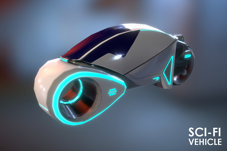 Sci-Fi Vehicle in Vehicles - product preview 8