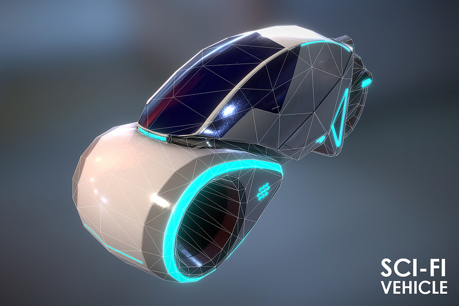 Sci-Fi Vehicle in Vehicles - product preview 5