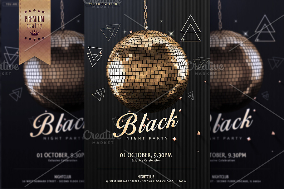 Night Club Party Flyer Template in Flyer Templates - product preview 8