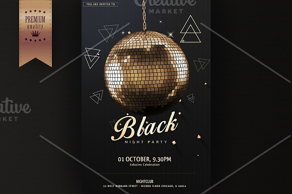 Night Club Party Flyer Template in Flyer Templates - product preview 1