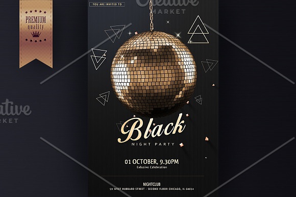 Night Club Party Flyer Template in Flyer Templates - product preview 2